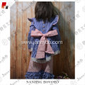 Pink and blue fantasy embroidery suit